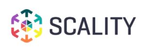 Logo of Scality, developer of RING distributed storage software, a highly effective open infrastructure solution for large-scale unstructured data storage, deployed globally.