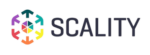 Logo of Scality, developer of RING distributed storage software, a highly effective open infrastructure solution for large-scale unstructured data storage, deployed globally.