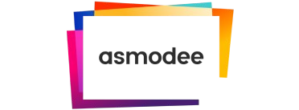 Asmodee Group logo, a leading publisher in the board game industry known for popular games like Catan and Ticket to Ride.