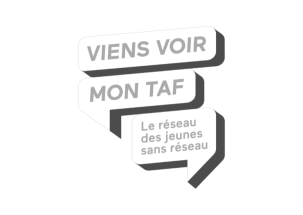 Logo of ViensVoirMonTaf, a French non-profit organization helping students in priority education zones secure internships and build professional networks.