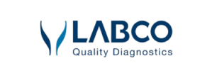 Labco logo, symbolizing a leading European provider of diagnostic laboratory services for medical testing and clinical analysis.