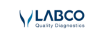 Labco logo, symbolizing a leading European provider of diagnostic laboratory services for medical testing and clinical analysis.